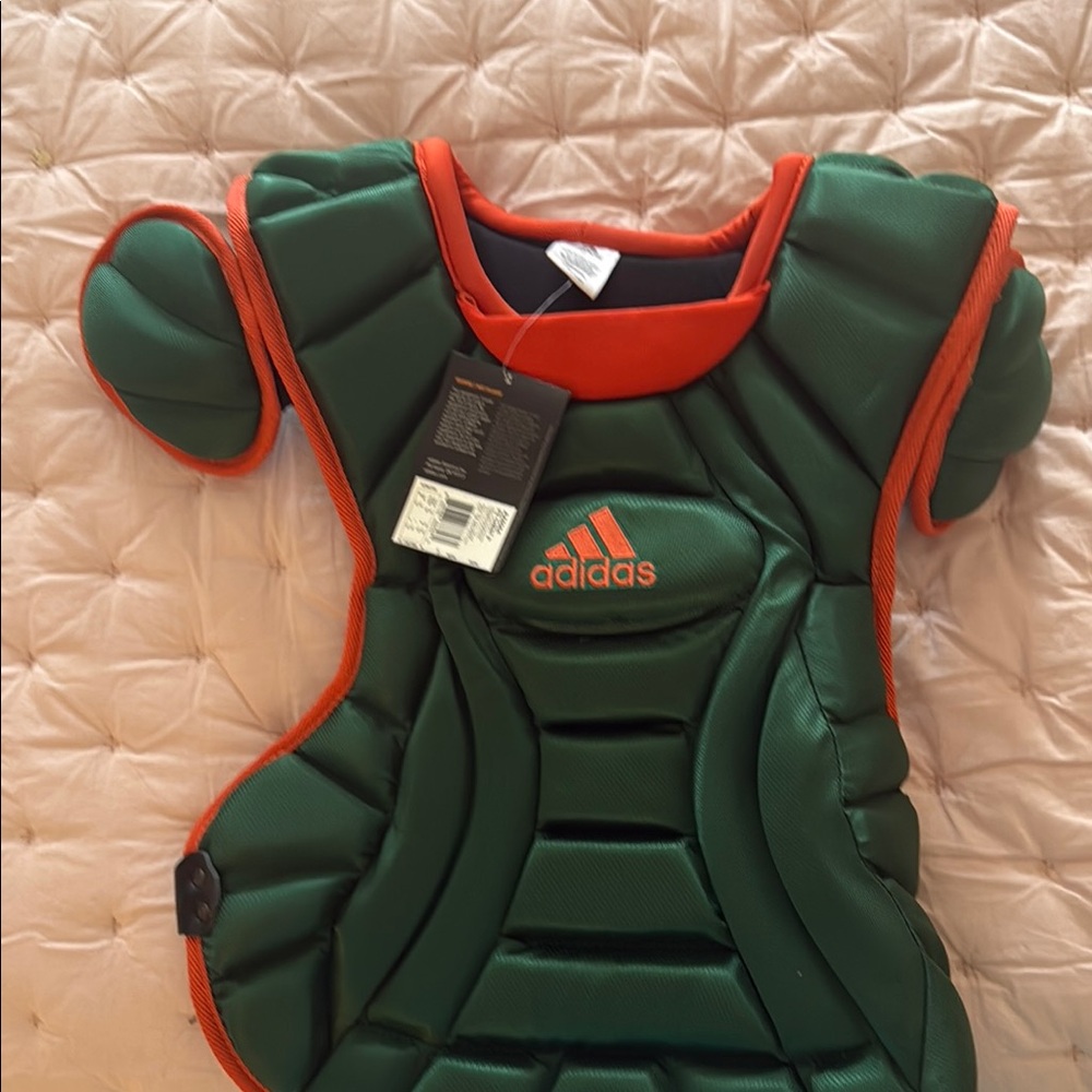 Adidas Green and Orange Protective Gear